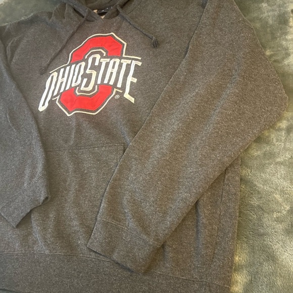 #203 VINTAGE Ohio State buckeyes Scarlet and gray college hoodie - Picture 7 of 13